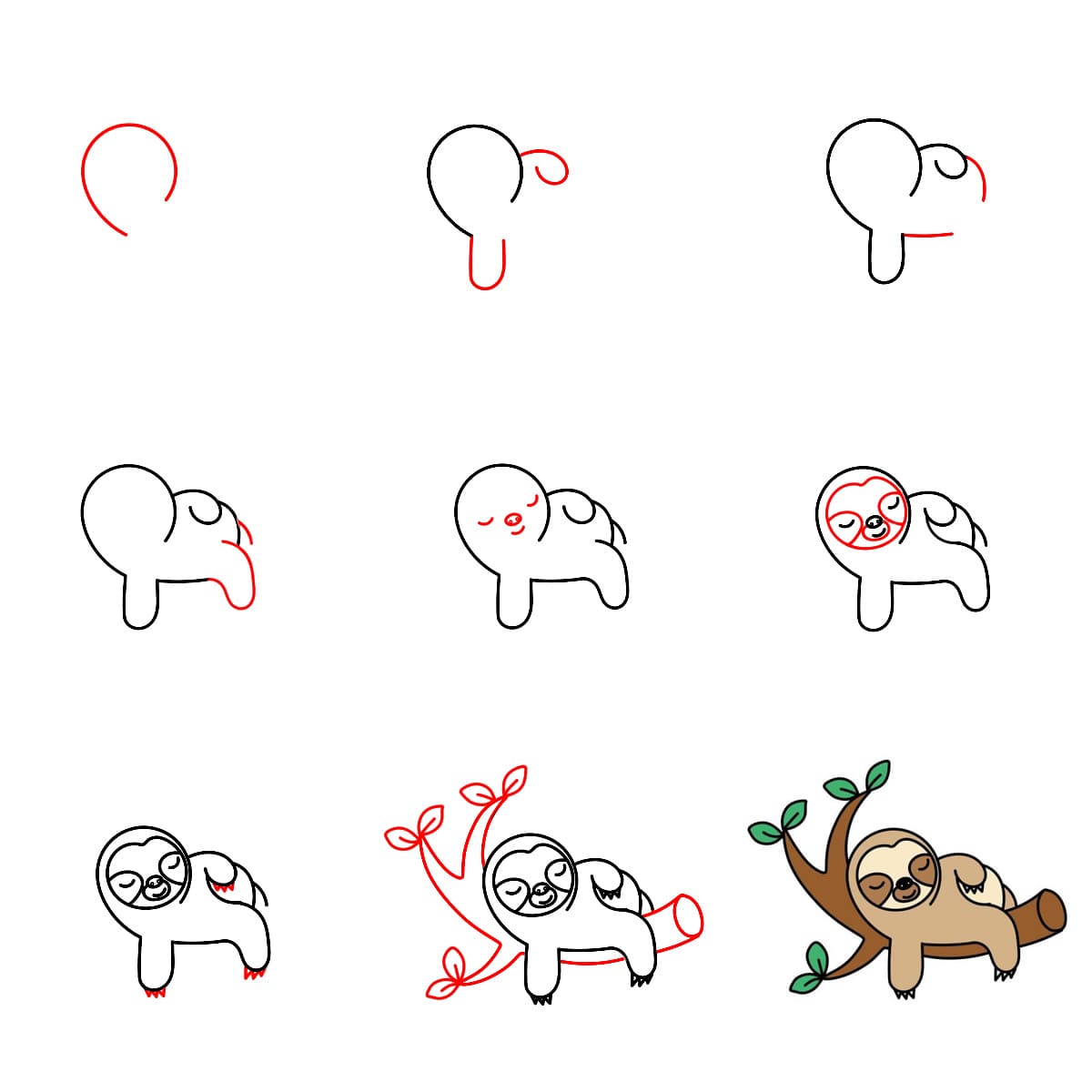 Dibujos de Perezoso tierno