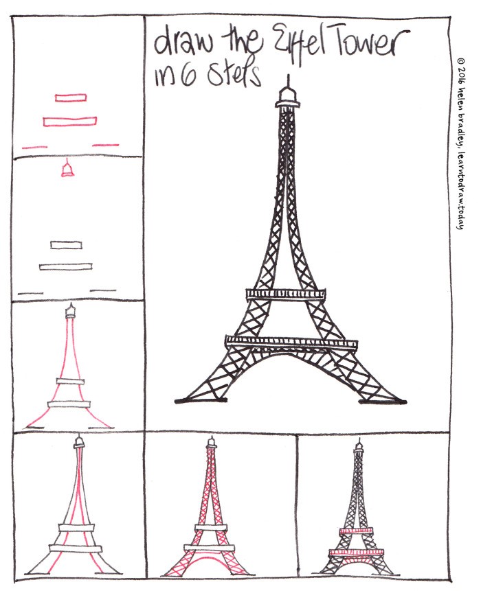 Dibujos de Torre Eiffel iluminada