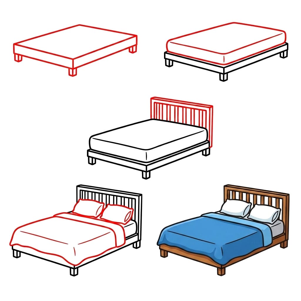 Dibujos de Cama infantil