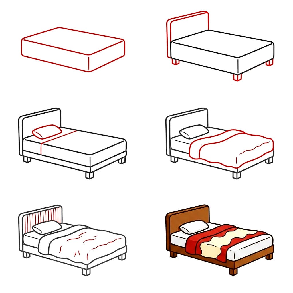 Dibujos de Cama para bebé