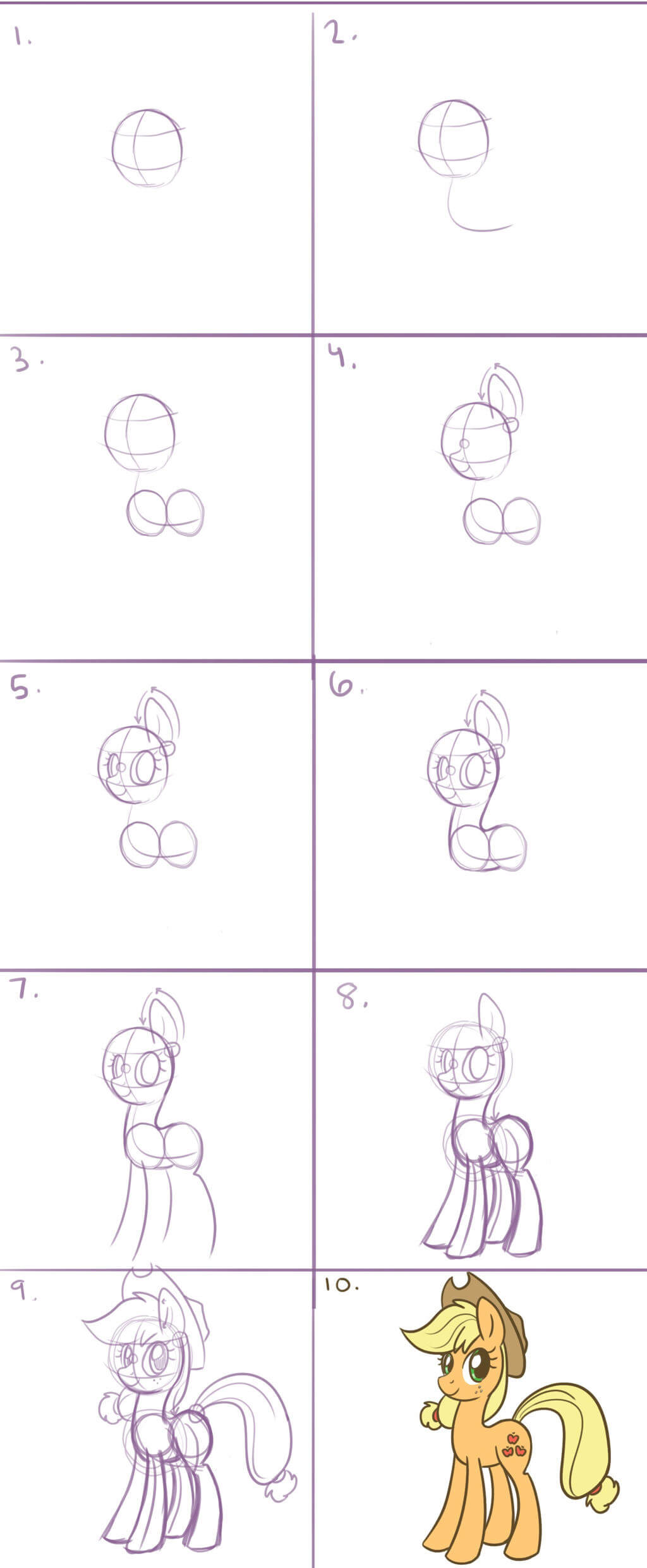 Dibujos de Applejack (3)