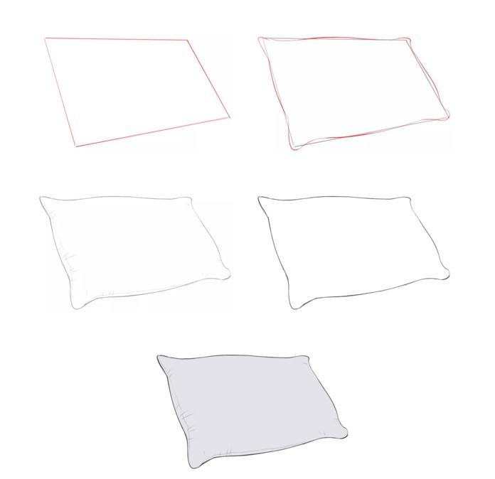 Dibujos de Almohada sencilla