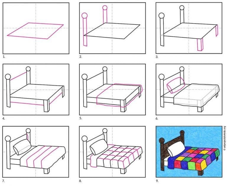 Dibujos de Cama confortable