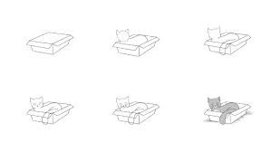 Dibujos de Cama para gato