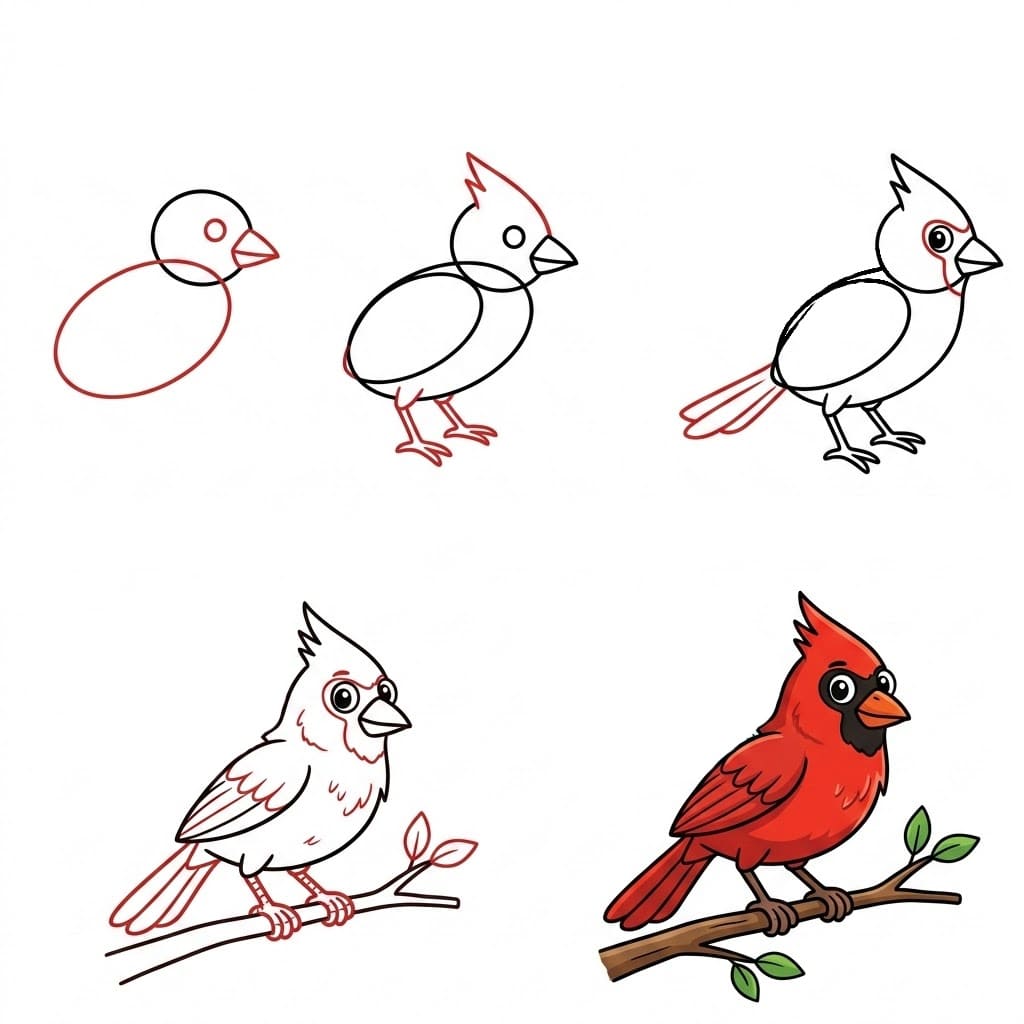 Dibujos de Cardenal bebé