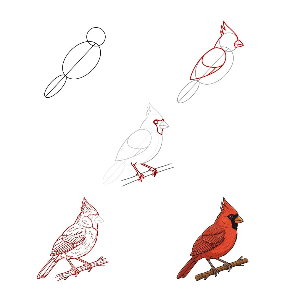 Dibujos de Cardenal de caricatura