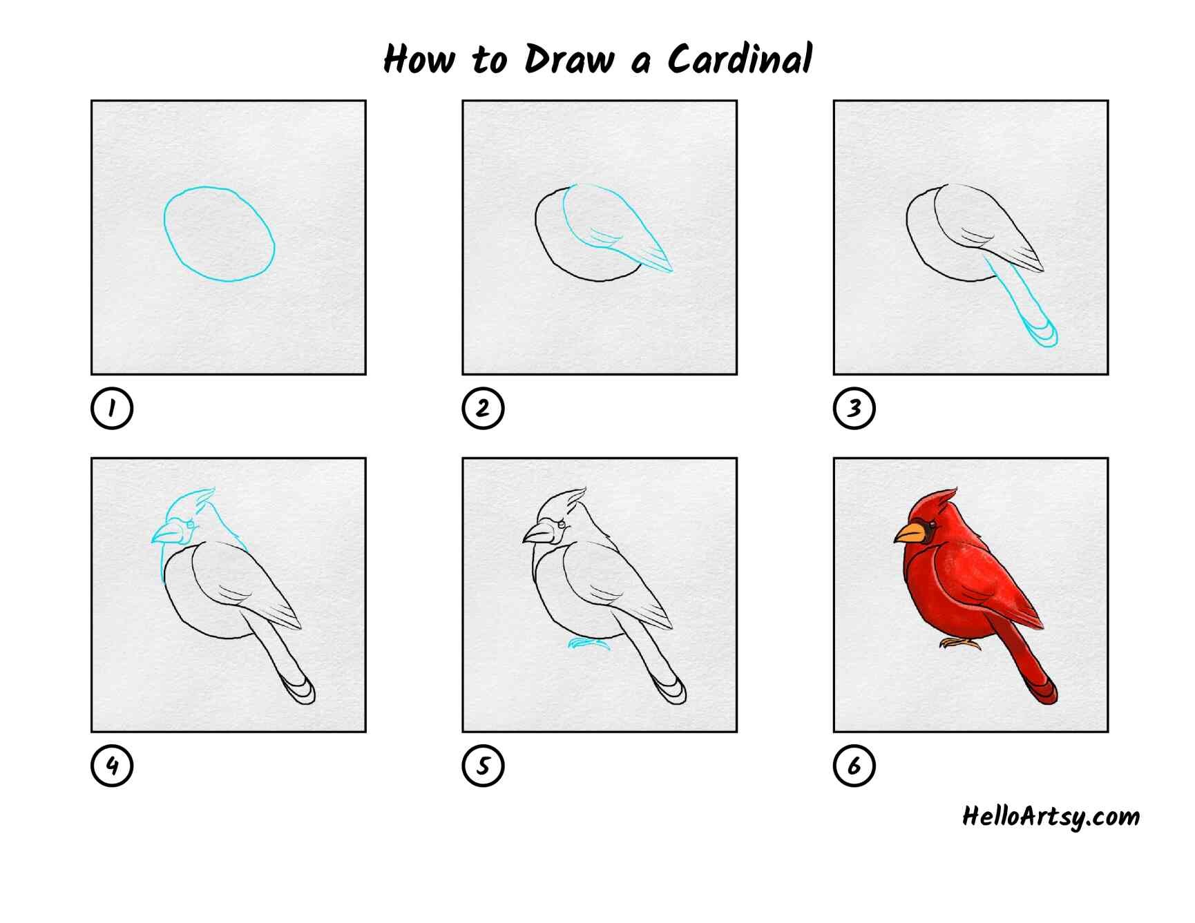 Dibujos de Cardenal mexicano