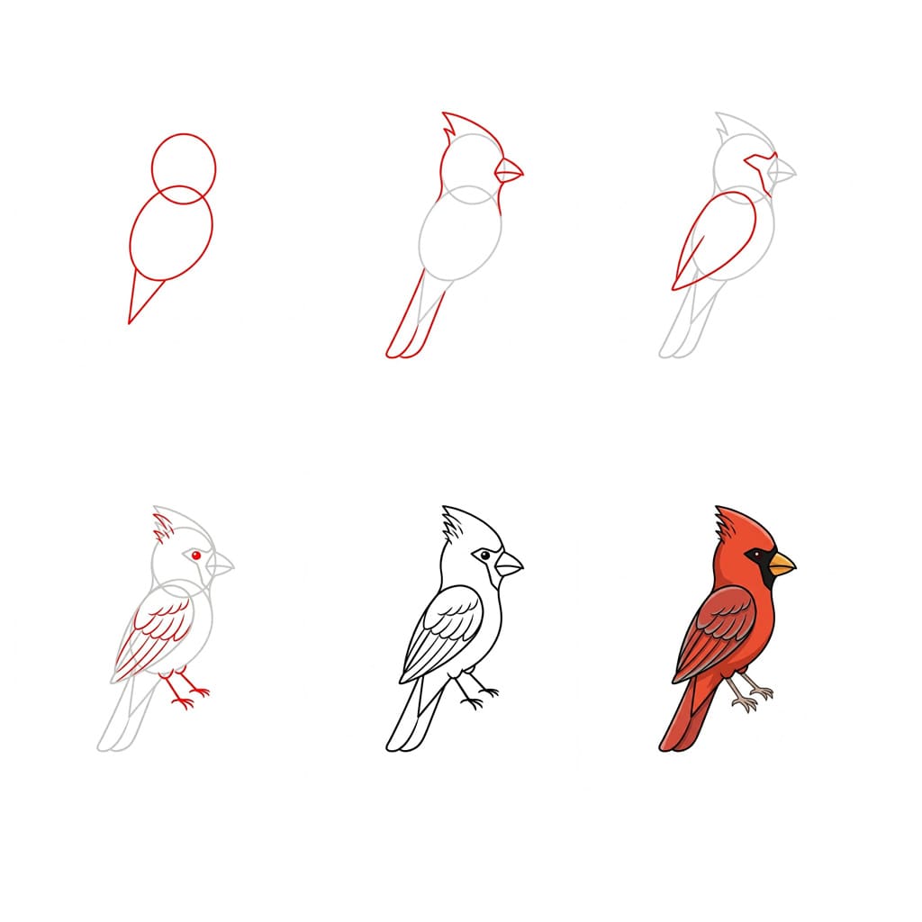 Dibujos de Cardenal tierno