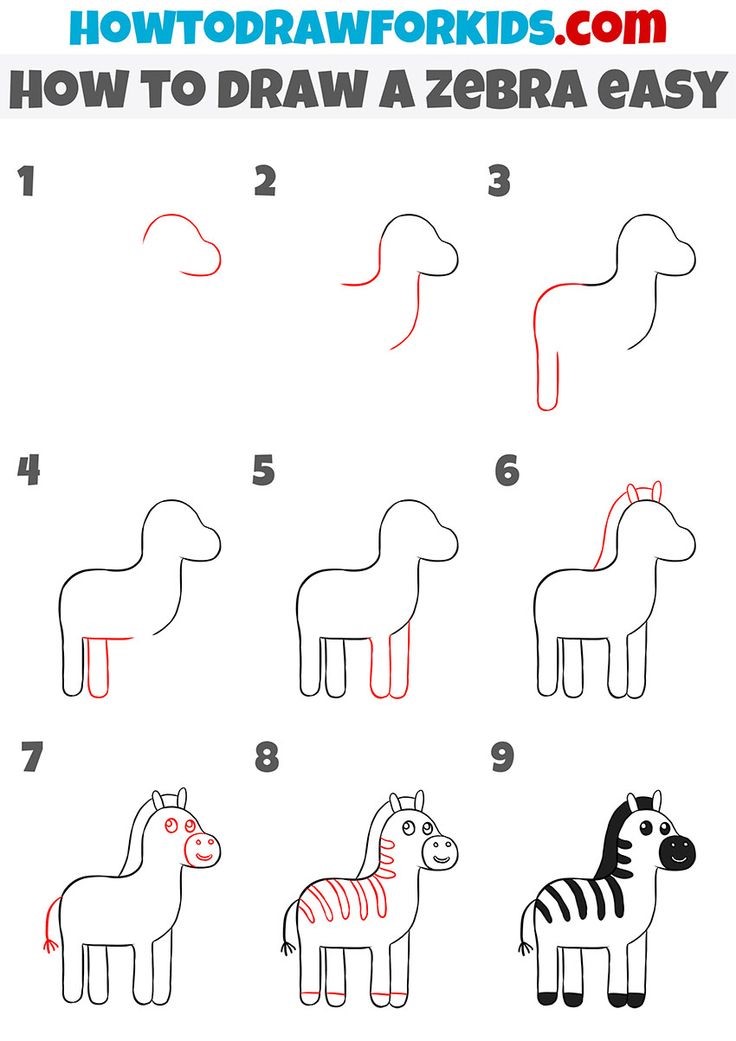 Dibujos de Cebra tierna