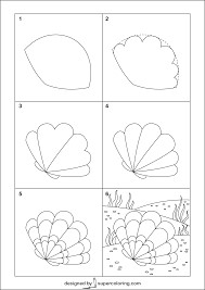 Dibujos de Concha de playa