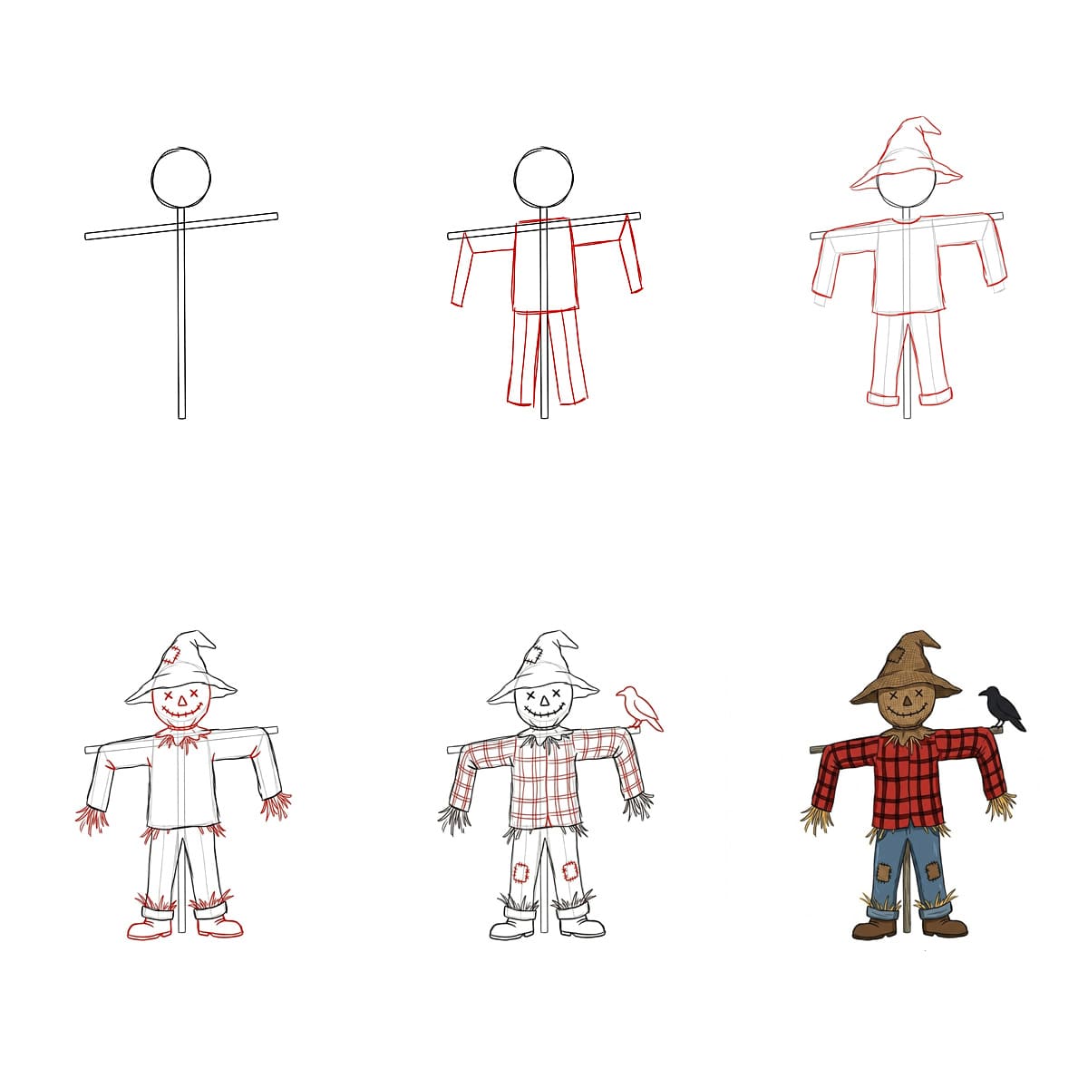 Dibujos de Espantapájaros bonito