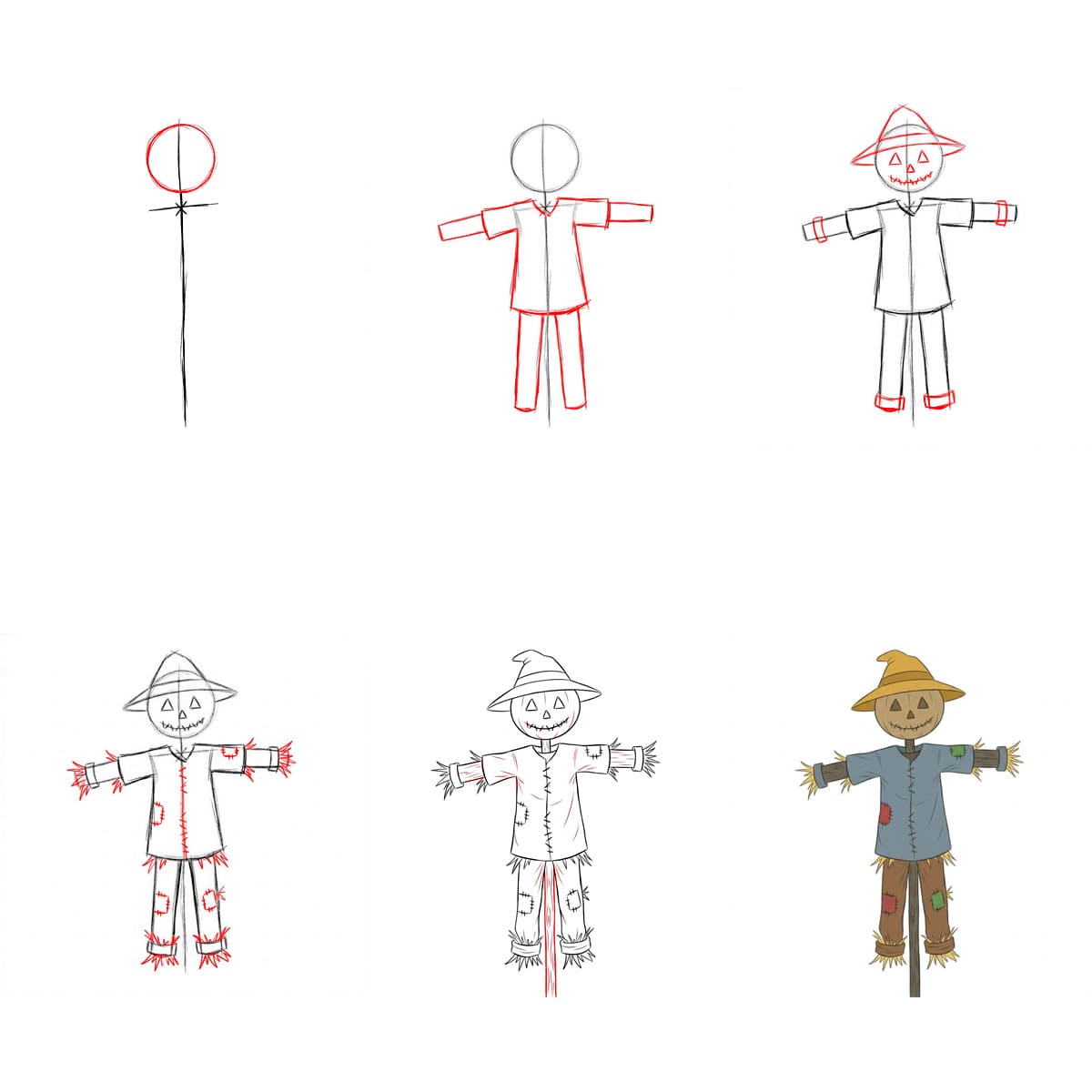 Dibujos de Espantapájaros campestre