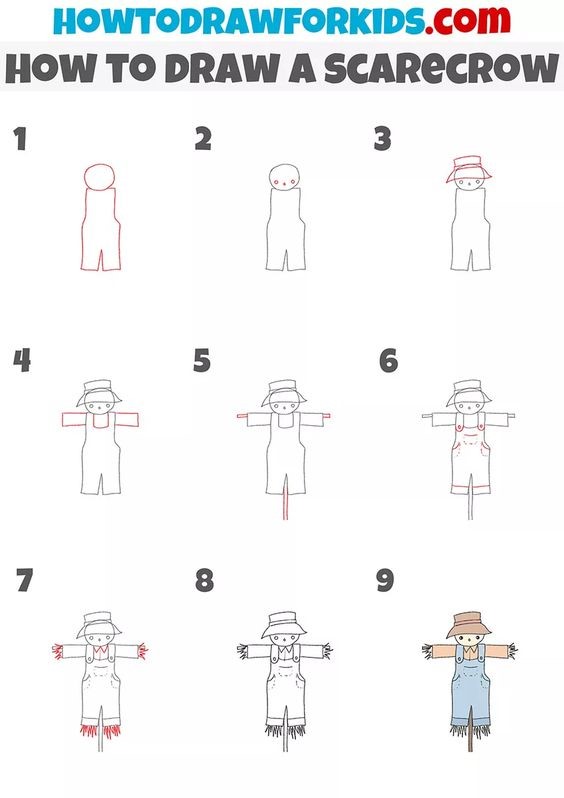 Dibujos de Espantapájaros adorable