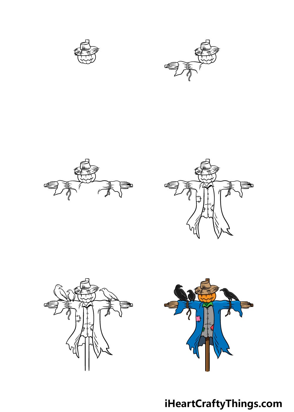 Dibujos de Espantapájaros de caricatura