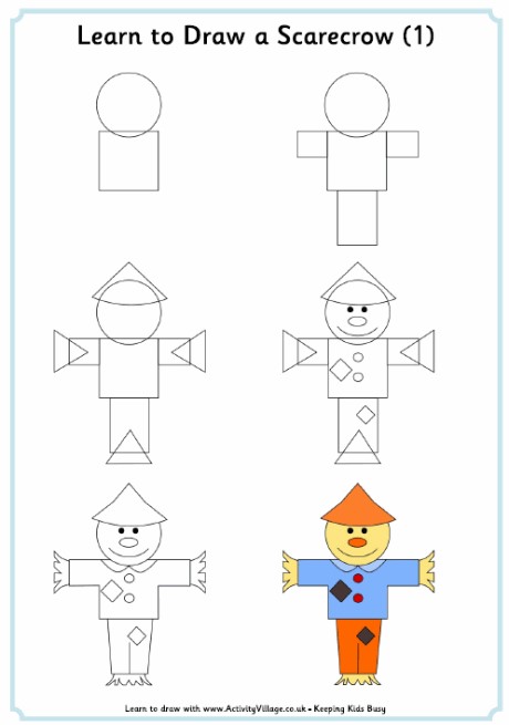 Dibujos de Espantapájaros de granja