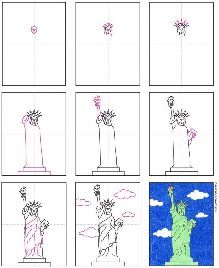 Dibujos de Estatua de la Libertad