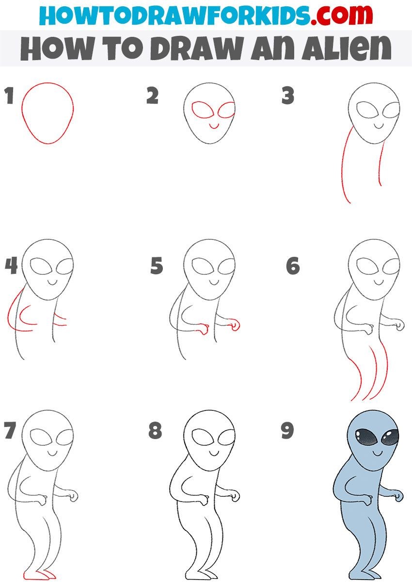 Dibujos de Extraterrestre azul