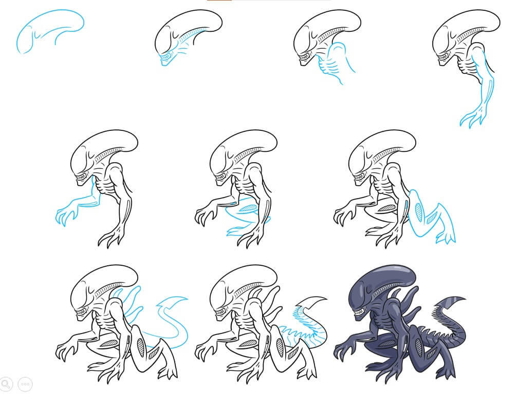 Dibujos de Extraterrestre gigante