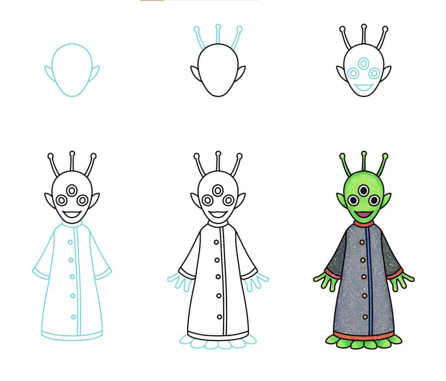 Dibujos de Extraterrestre inteligente