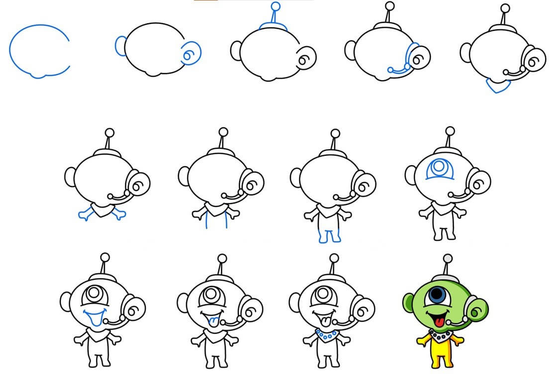 Dibujos de Extraterrestre intergaláctico