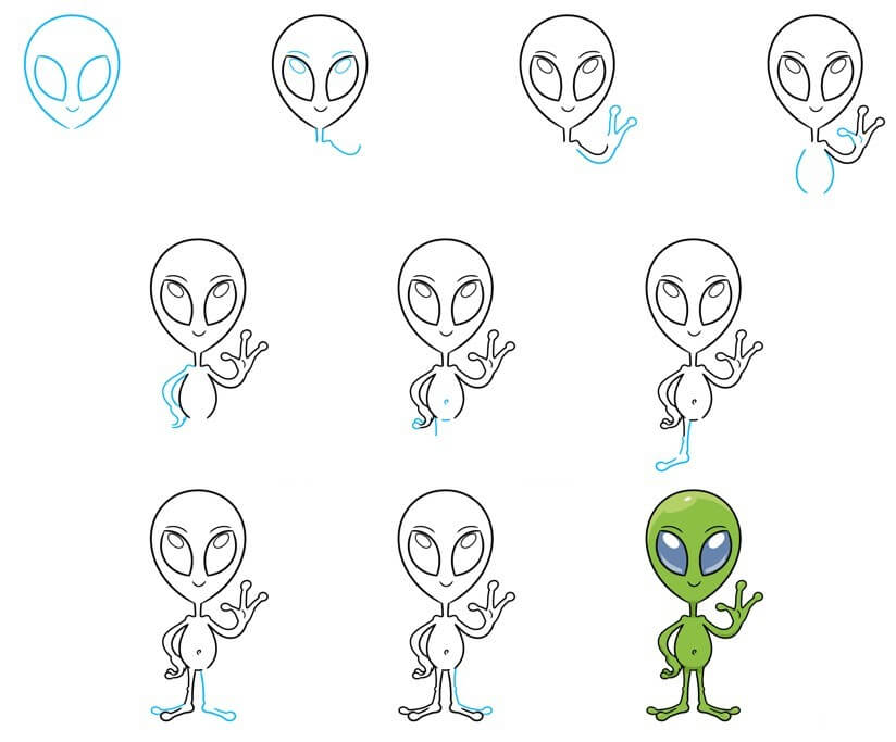 Dibujos de Extraterrestre misterioso