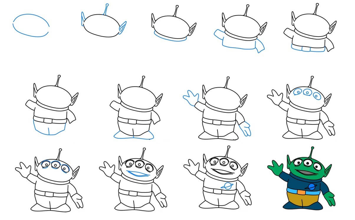 Dibujos de Extraterrestre realista