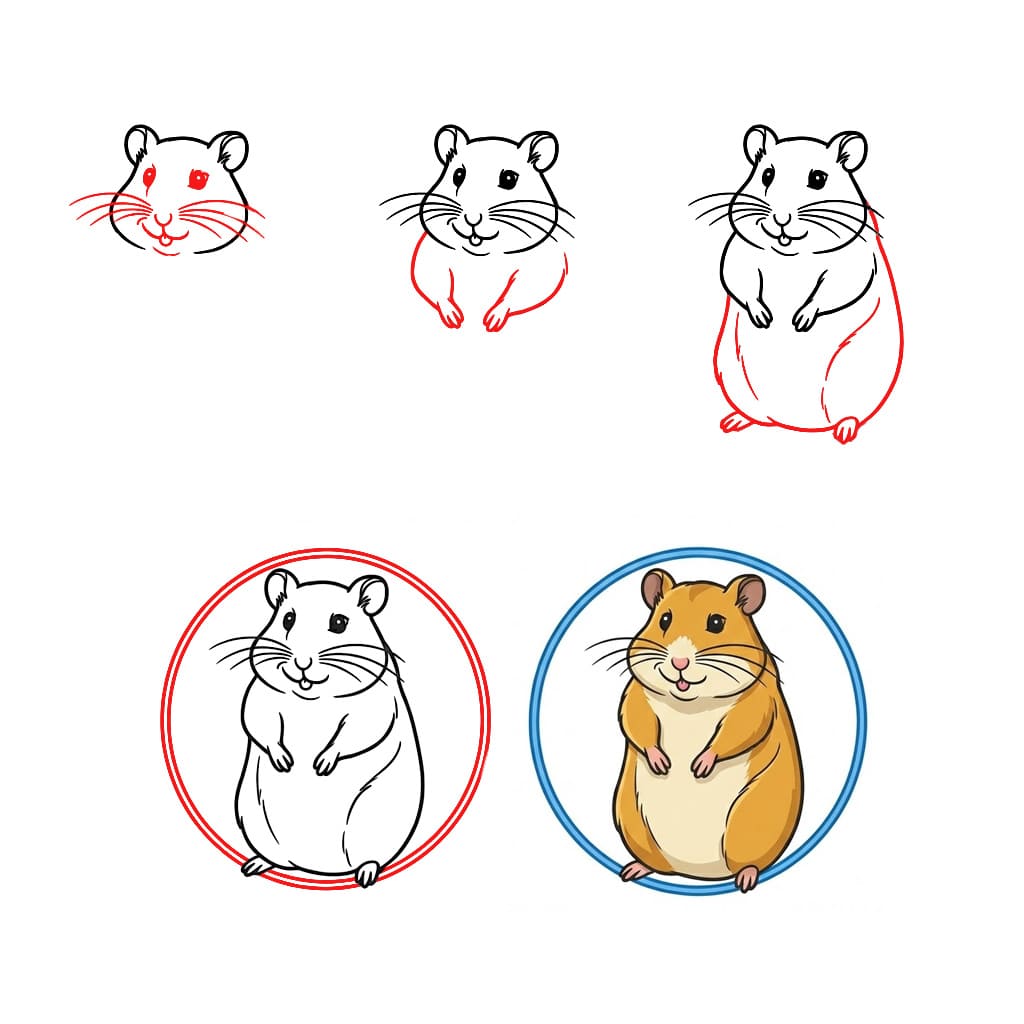 Dibujos de Hámster bebé