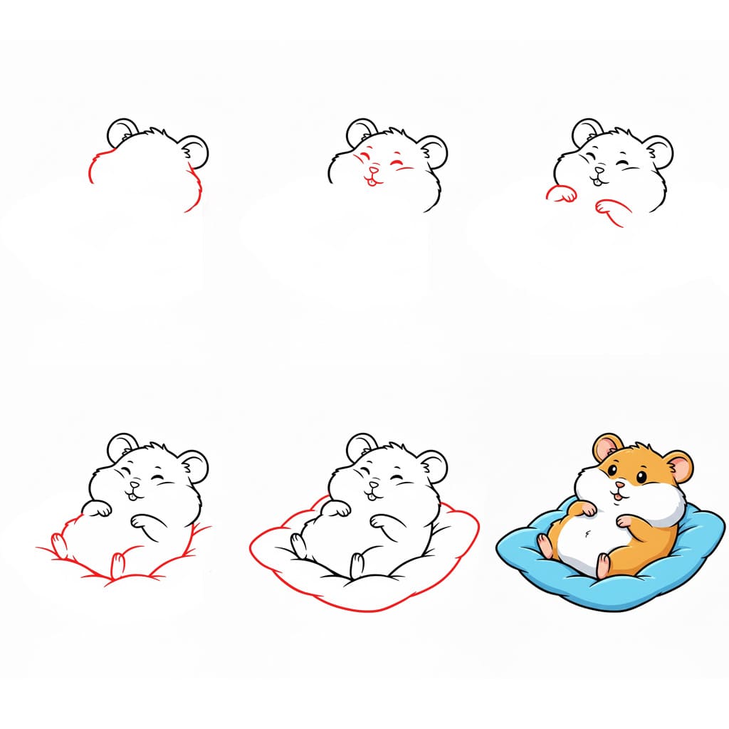 Dibujos de Hámster sonriente