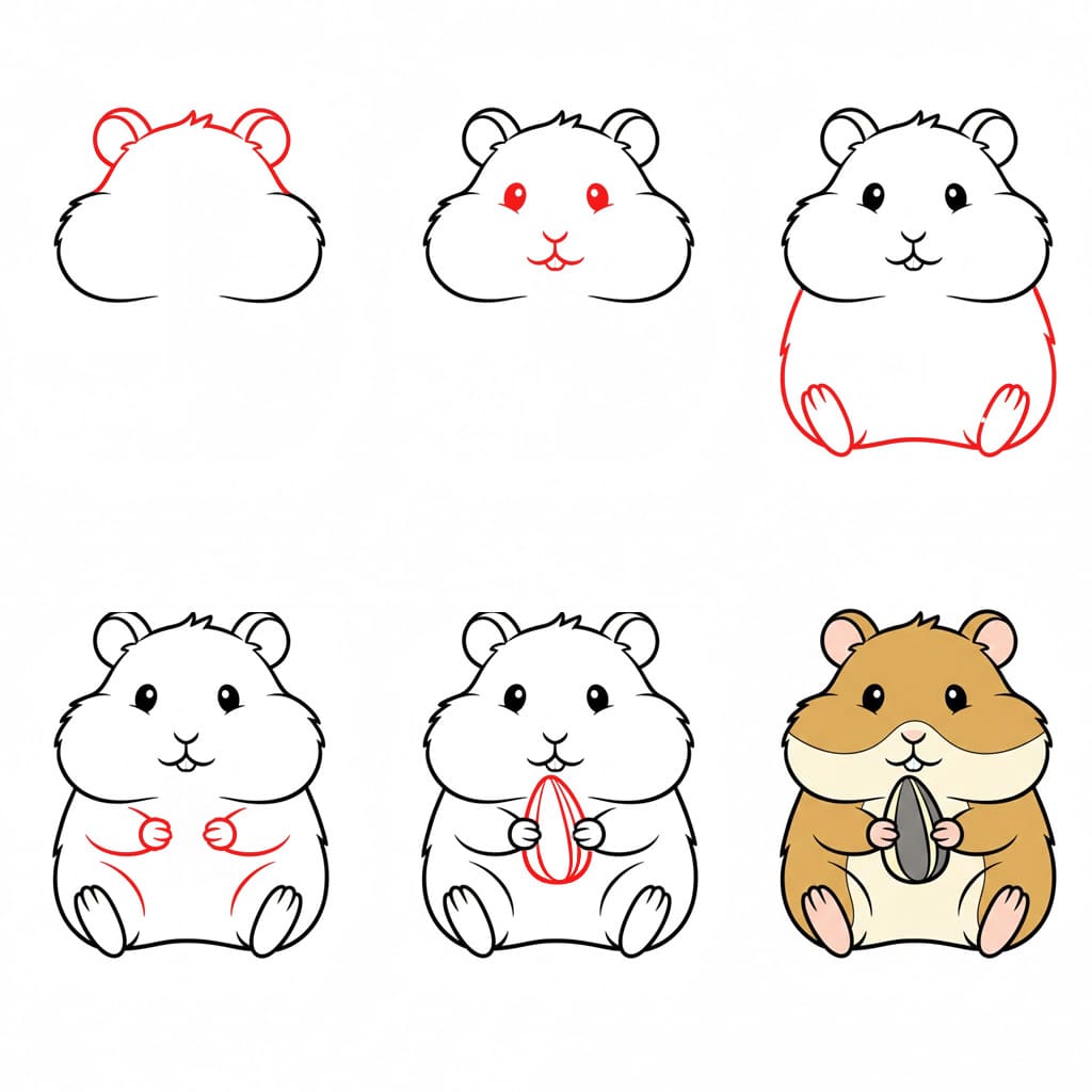 Dibujos de Hámster tierno
