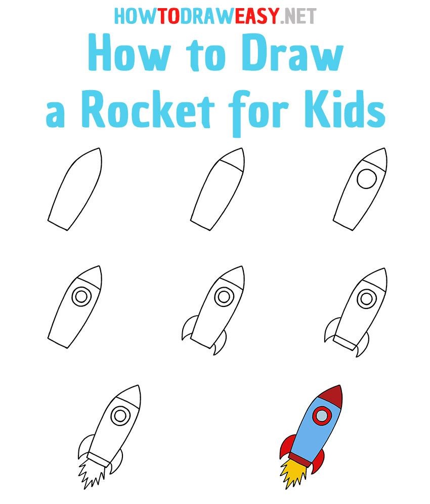 Dibujos de Nave espacial kawaii