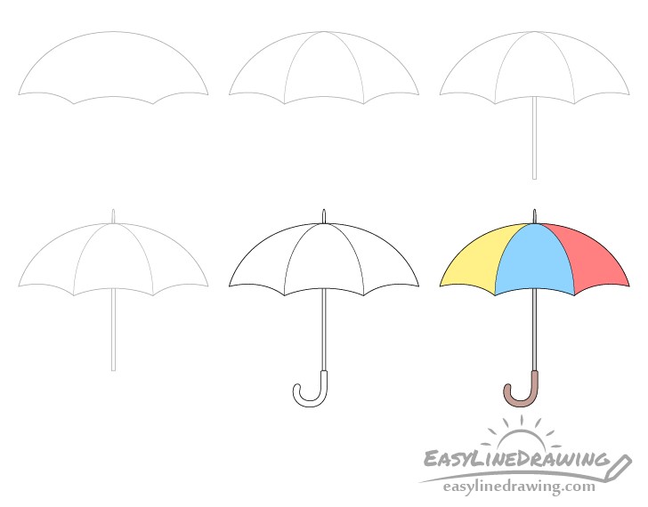 Dibujos de Paraguas plegable