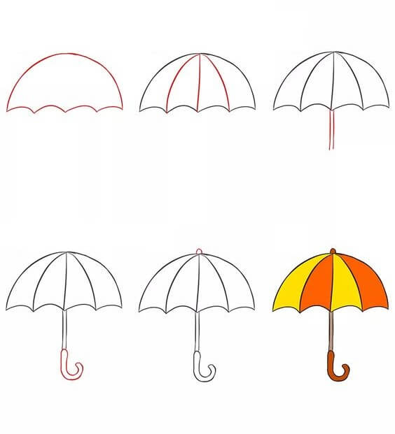 Dibujos de Paraguas resistente