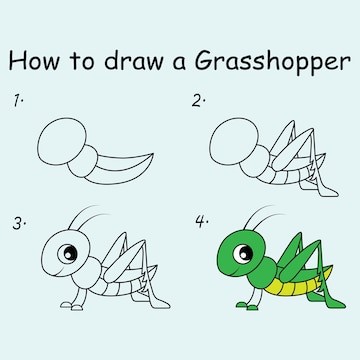 Dibujos de Saltamontes adorable
