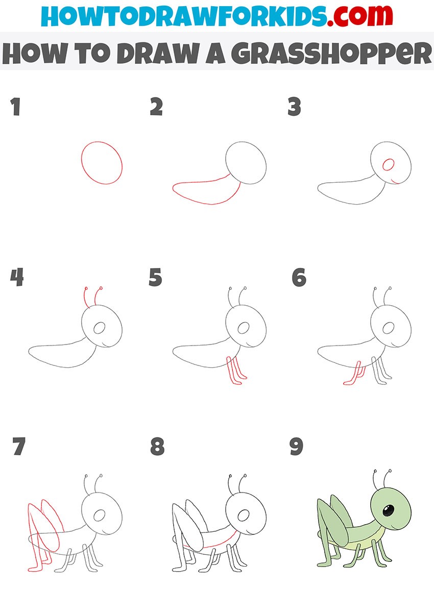 Dibujos de Saltamontes bebé