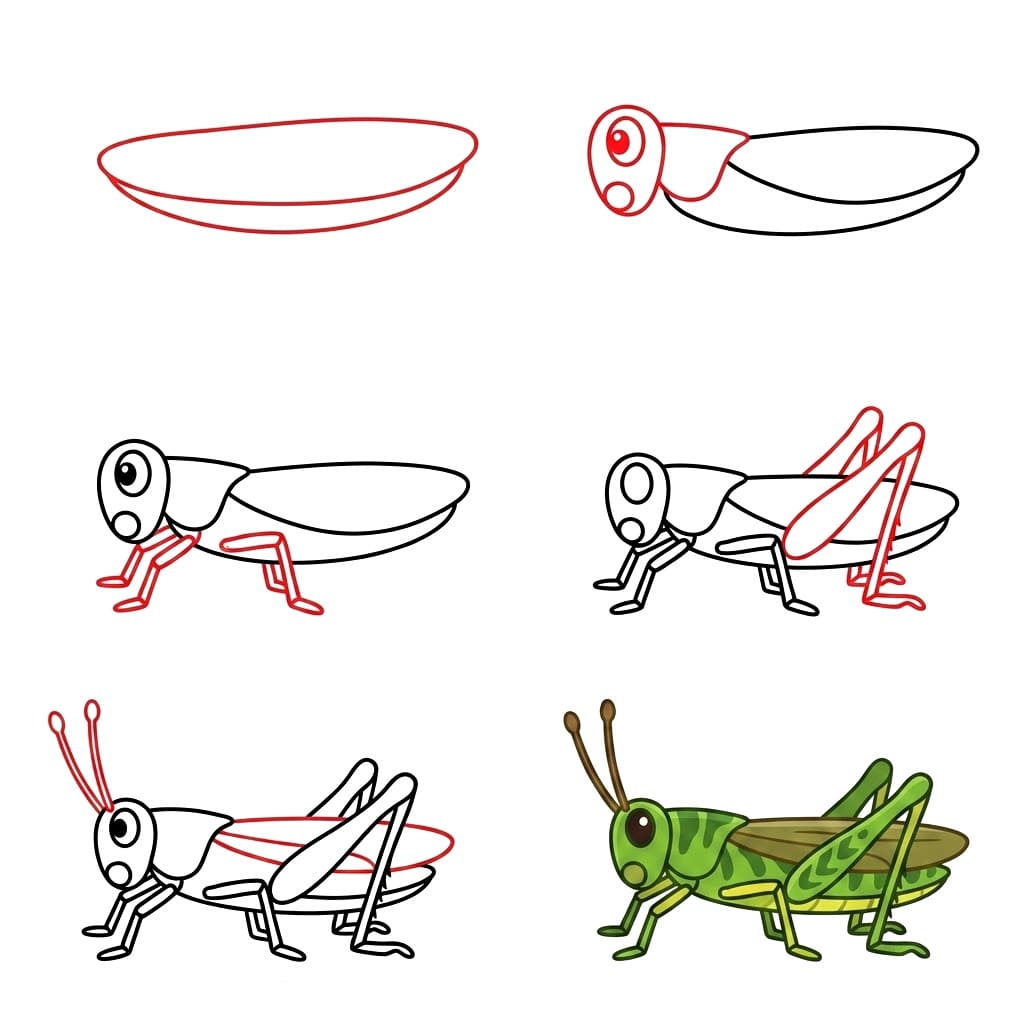 Dibujos de Saltamontes