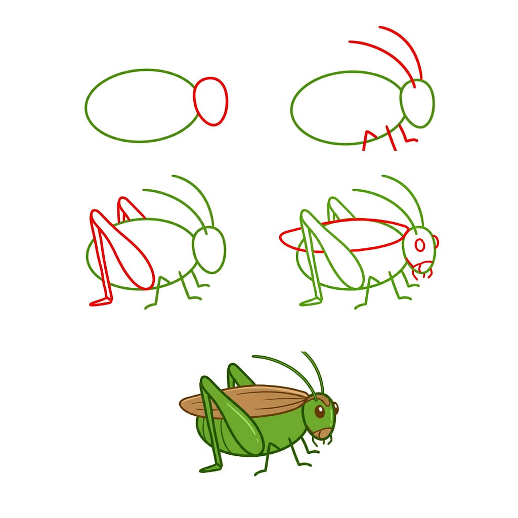 Dibujos de Saltamontes veloz