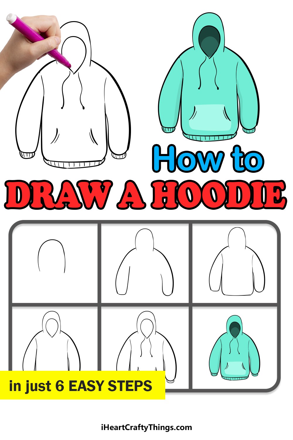 Dibujos de Sudadera con capucha deportiva