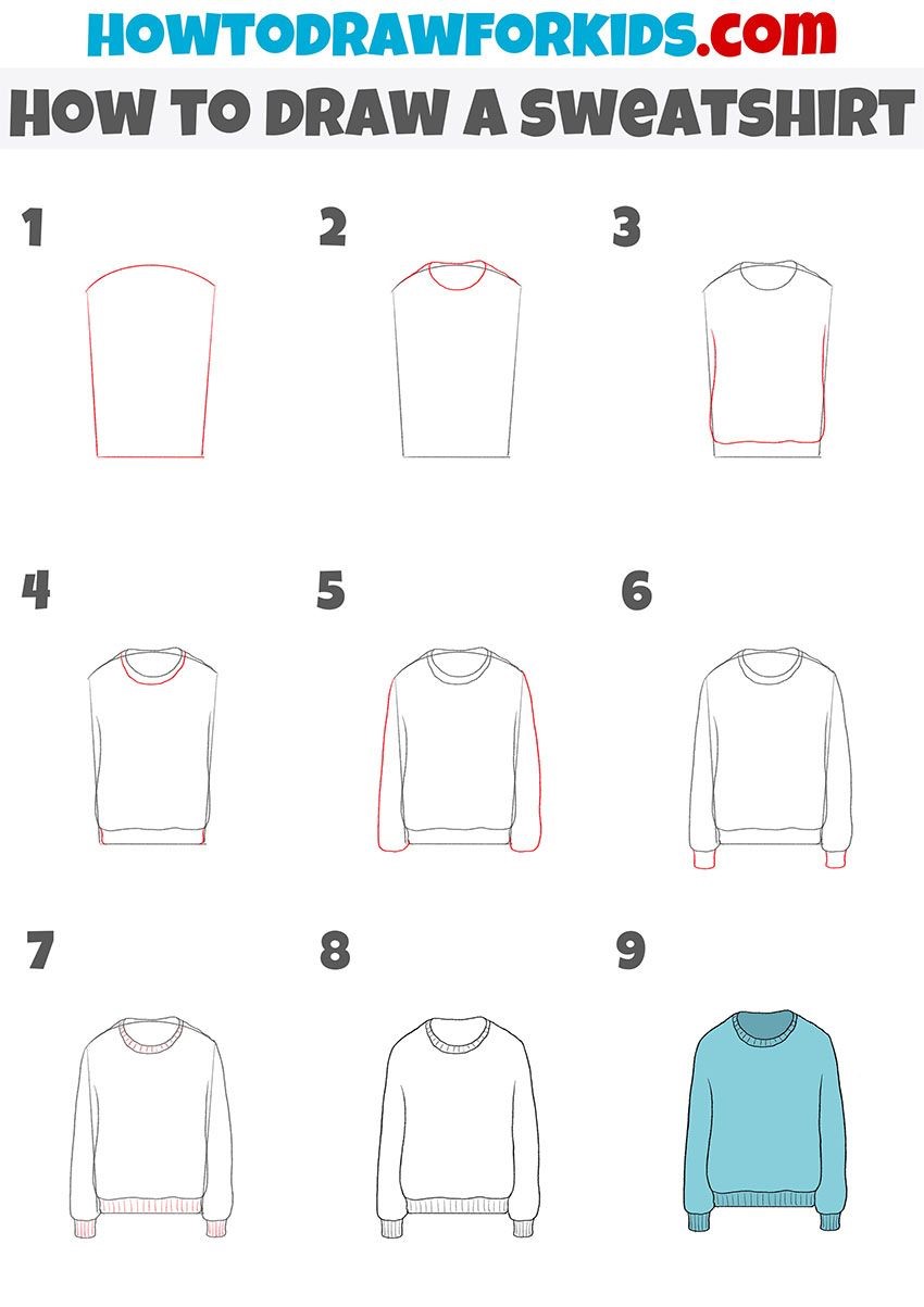 Dibujos de Sudadera con capucha oversize