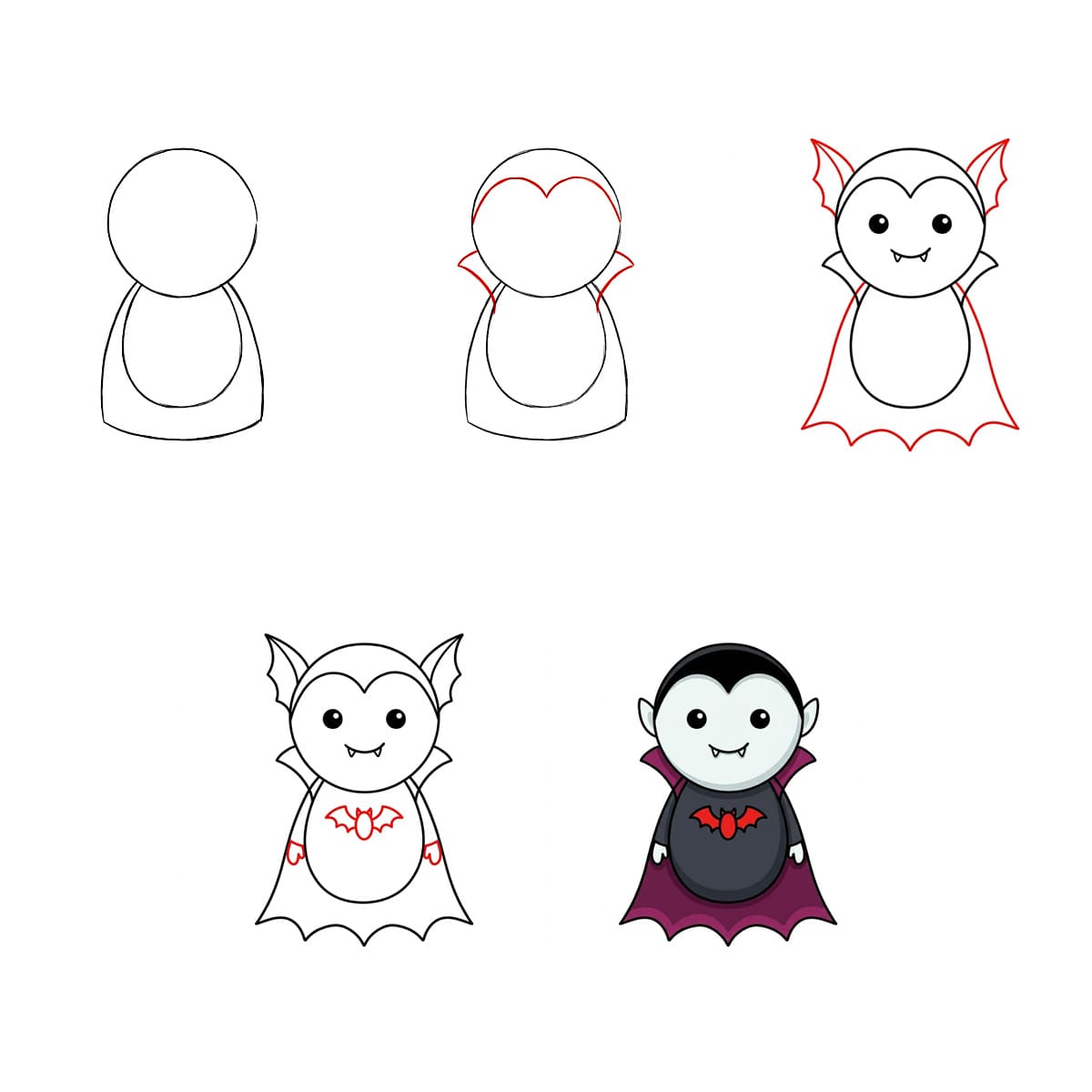 Dibujos de Vampiro adorable