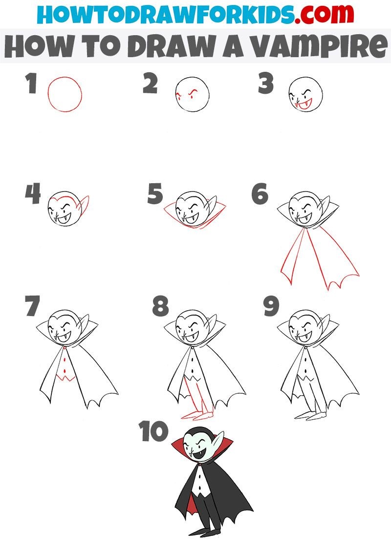 Dibujos de Vampiro clásico