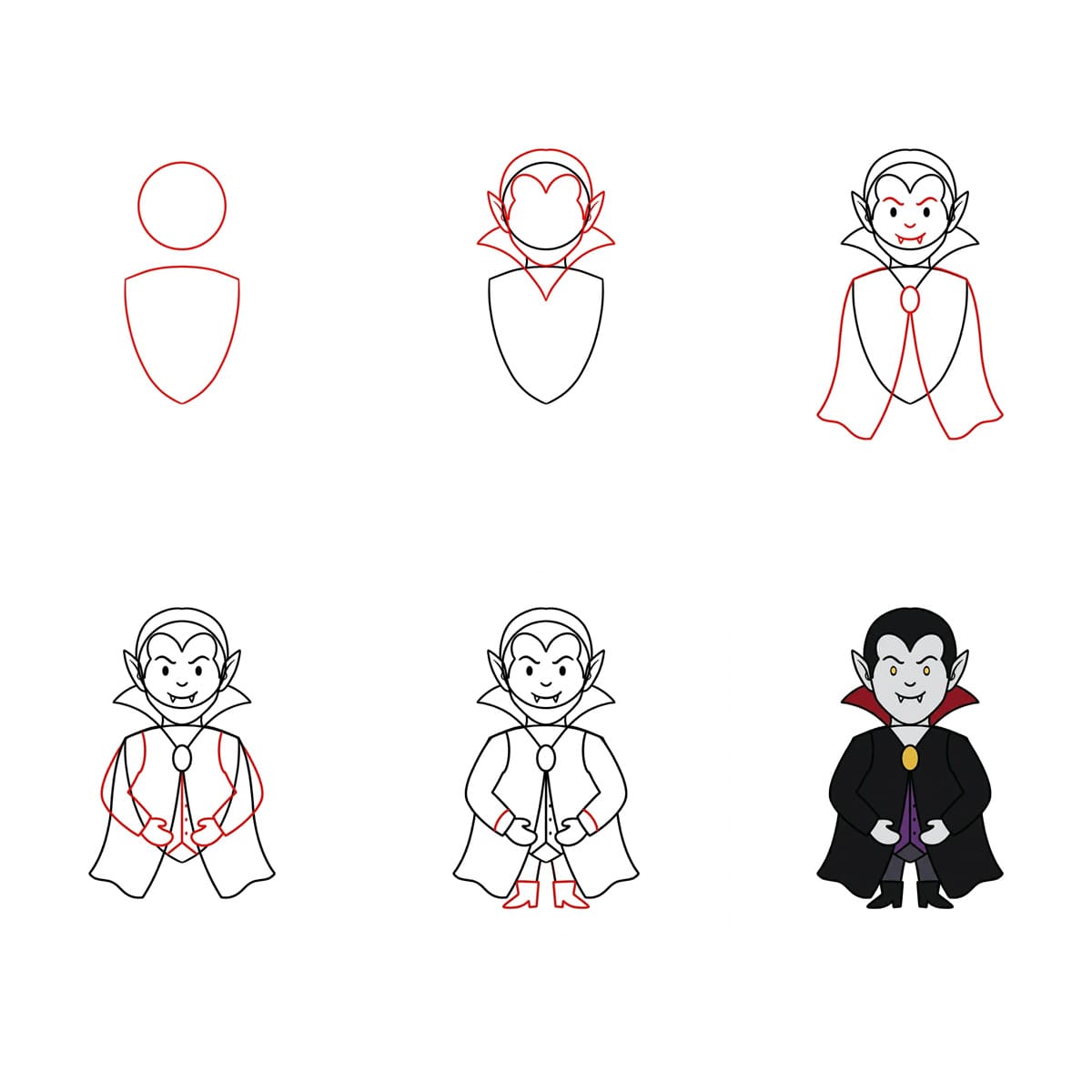 Dibujos de Vampiro detallado