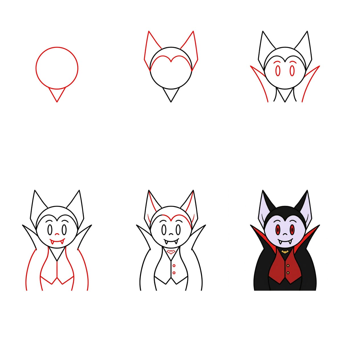 Dibujos de Vampiro nocturno