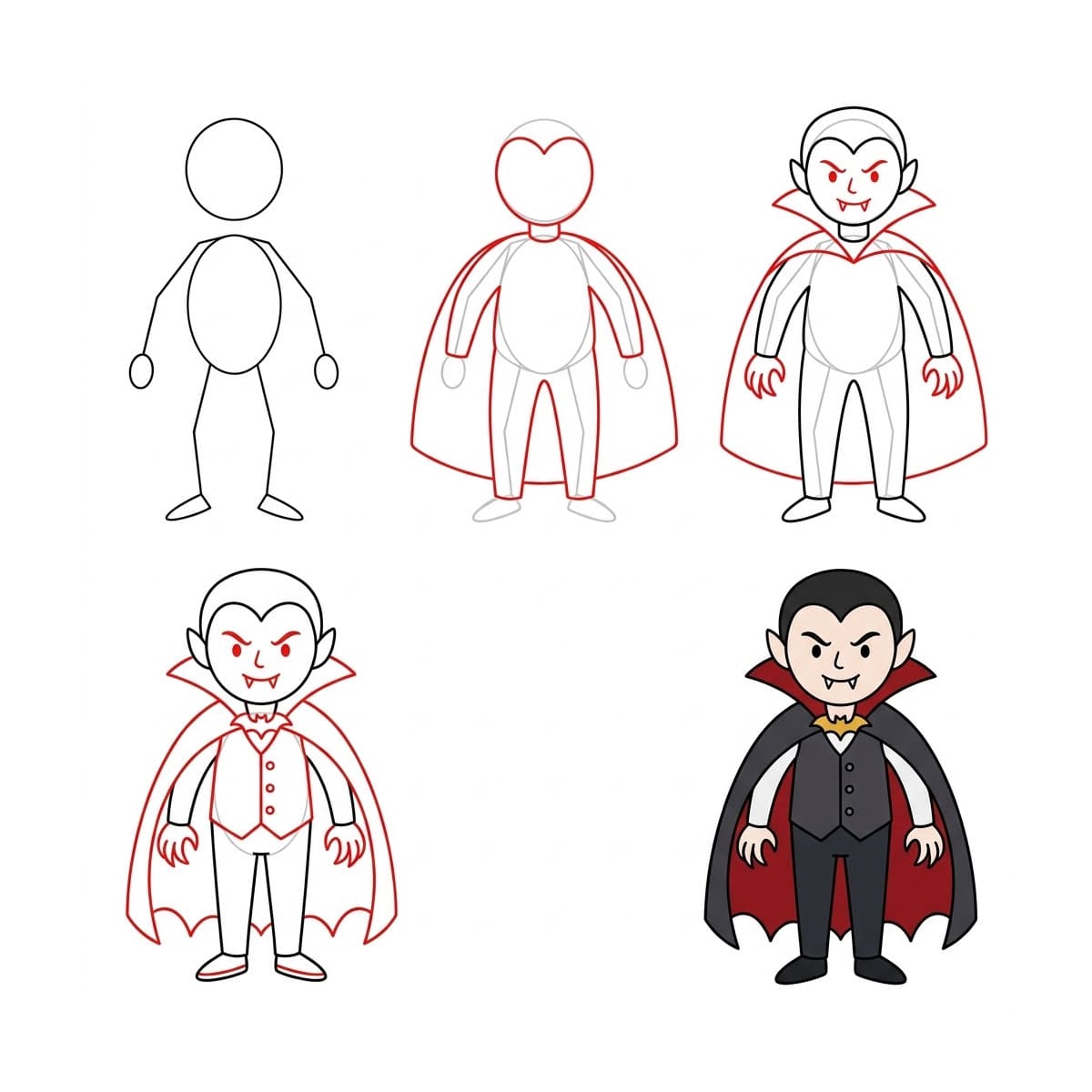 Dibujos de Vampiro sonriente