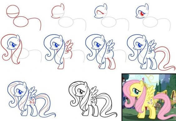 Dibujos de Fluttershy (5)