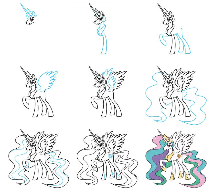 Dibujos de Princess Celestia
