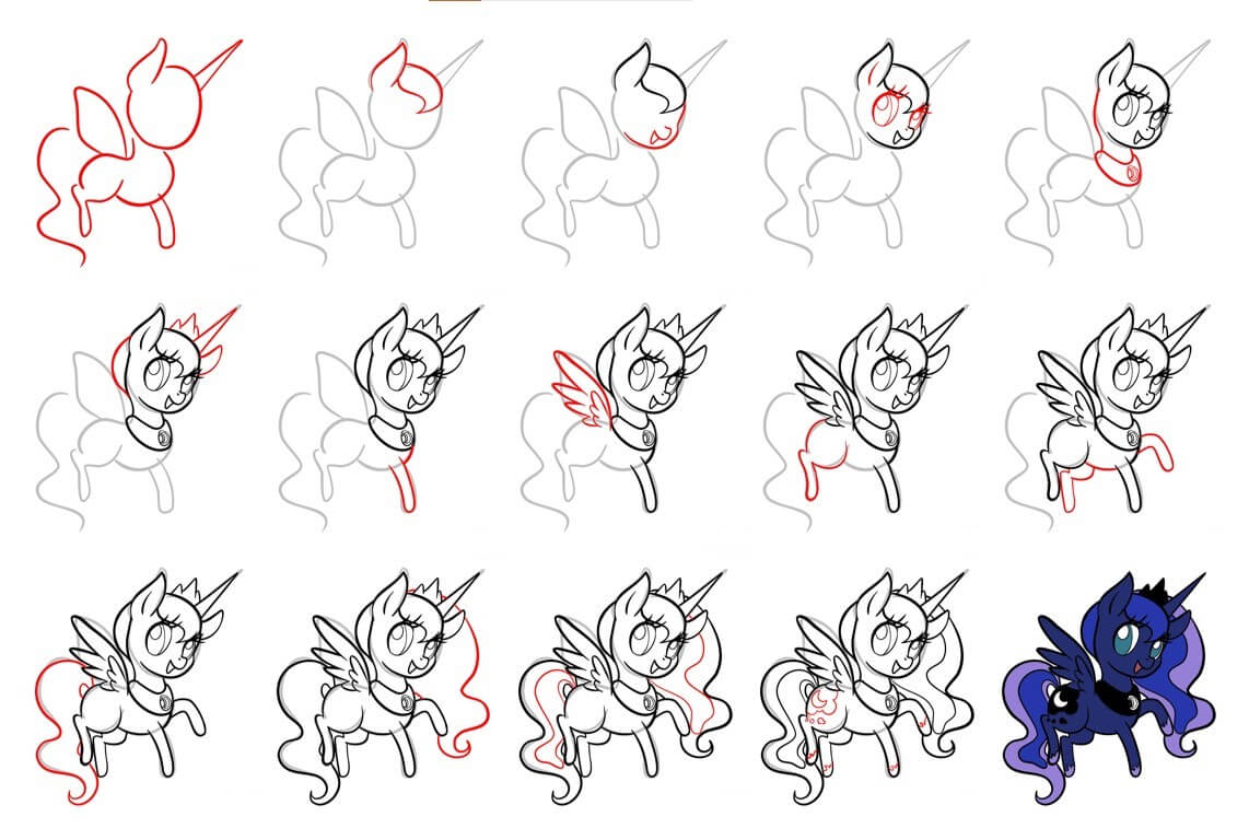 Dibujos de Princess Luna