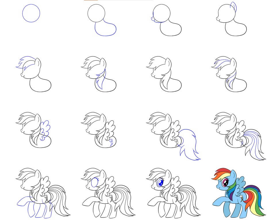 Dibujos de Rainbow Dash (5)
