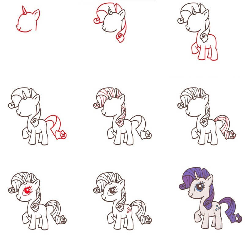 Dibujos de Rarity (2)