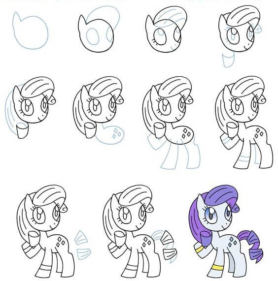 Dibujos de Rarity (3)