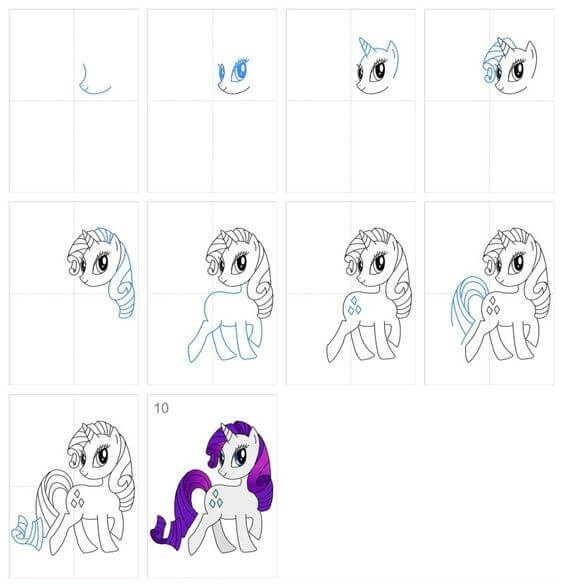 Dibujos de Rarity (4)